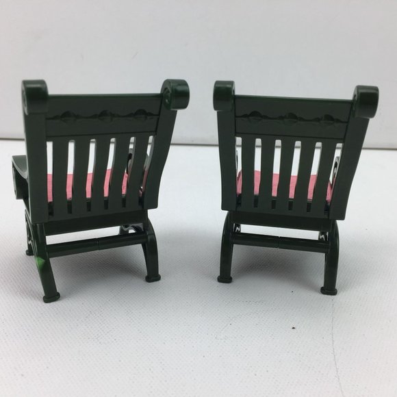 Fisher Price Table Dollhouse Furniture Dining Room Set Chairs Silverware Place S - Picture 3 of 16